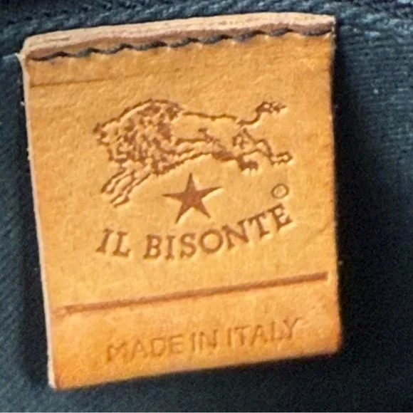 IL Bisonte‎ Crossbody Saddle Bag Black Italian Leather Handbag Purse Made Italy - Picture 8 of 16